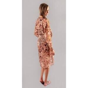 BCBGeneration Long Sheer Caftan Beach Cover Kimono Duster Wrap Size Small S